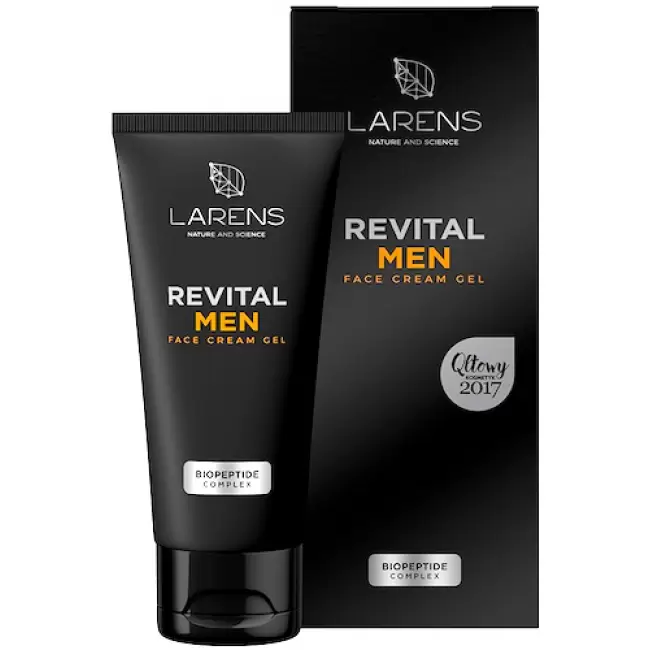 LARENS Revital Men Face Cream Gel 50ml Kremo-żel do twarzy Ujędrniający Regenerujący Peptydy Kolagen