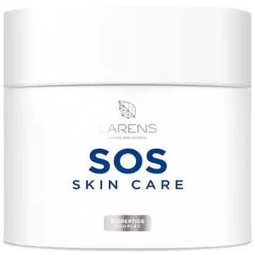 LARENS SOS Skin Care 150ml Krem do ciała intensywnie regenerujący bezzapachowy Peptydy Kolagen Aloes Ginkgo