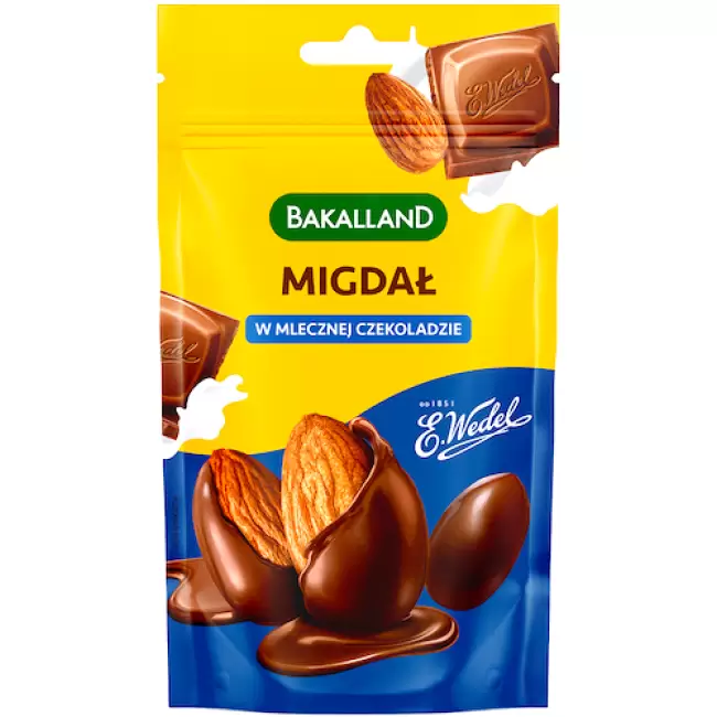 Bakalland Migdały w mlecznej czekoladzie Wedel 75g