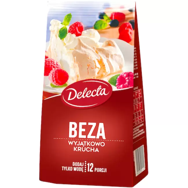 Delecta Beza wyjątkowo krucha 260g Gotowe ciasto Pavlova 12 porcji