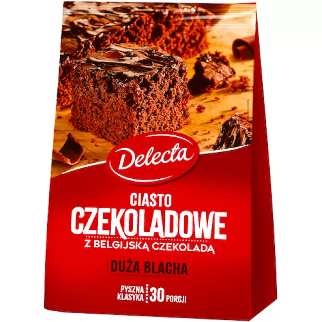 Delecta Ciasto Czekoladowe 670g Duża blacha 30 porcji Murzynek