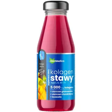 EkaMedica Kolagen na Stawy 5.000mg smoothie 250ml - suplement diety Glukozamina Chondroityna Boswelia