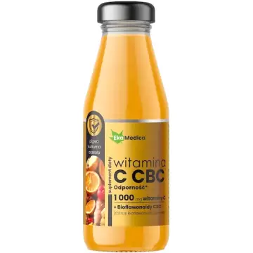 EkaMedica Witamina C 1000mg bioflawonoidy CBC smoothie 250ml - suplement diety Odporność