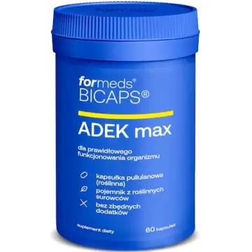 ForMeds BICAPS ADEK MAX Kompleks witamin A D3 4000IU E K2 200mcg MK-7 60kaps - suplement diety