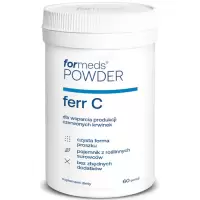 ForMeds Powder F-FERR C Żelazo+wit.C 60prc proszek - suplement diety Krwinki Anemia Niedokrwistość Energia