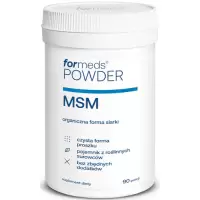ForMeds Powder F-MSM Siarka czysta 90prc proszek - suplement diety Stawy Ścięgna Chrząstka Skóra