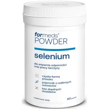 ForMeds Powder F-SELENIUM Selen L-Selenometionina 60prc proszek - suplement diety Tarczyca Odporność Włosy
