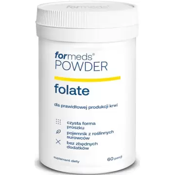 ForMeds Powder Folate F-FOLIC ACID 400 Kwas foliowy 60prc proszek - suplement diety Ciąża Krew Odporność