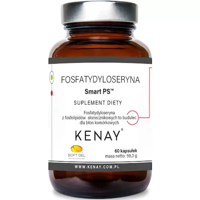 Kenay Fosfatydyloseryna Smart PS 60kaps - suplement diety Koncentracja Mózg