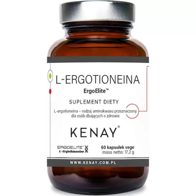 Kenay L-Ergotioneina ErgoElite 15mg 60kaps vege - suplement diety