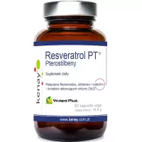 Kenay Resveratrol PT Pterostilbeny 60kaps vege - suplement diety Resweratrol serce