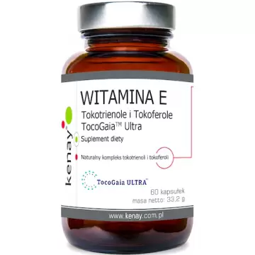 Kenay Witamina E tokotrienole i tokoferiolie TocoGaia Ultra 60kaps - suplement diety Evnol
