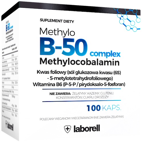 Laborell Witamina Methylo B 50 Complex 100kaps Suplement Diety