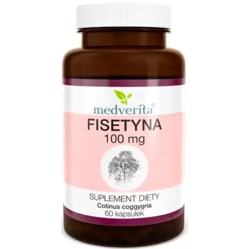 Medverita Fisetyna Cotinus coggygria 100mg 60kaps - suplement diety perukowiec podolski