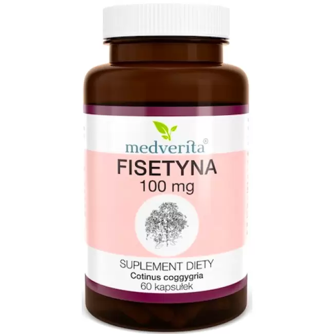 Medverita Fisetyna Cotinus coggygria 100mg 60kaps - suplement diety perukowiec podolski