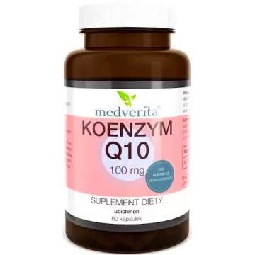 Medverita Koenzym Q10 ubichinon 100mg 60kaps - suplement diety