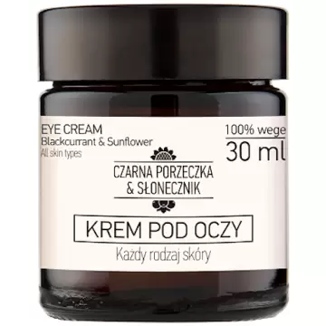 NOVA GOCranberry Krem pod oczy Czarna porzeczka+Słonecznik 30ml vege - Naturalny Nawilża Ujędrnia Wygładza