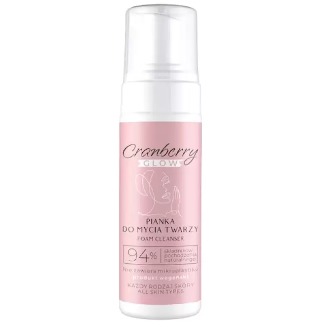 NOVA GOCranberry Pianka do mycia twarzy 150ml vege Naturalna Odświeżenie Oczyszczenie Przeciwzapalna