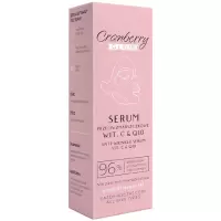 NOVA GOCranberry Serum Przeciwzmarszczkowe Wit.C+E+Q10 30ml Naturalne Nawilżenie Regeneracja Ujędrnienie