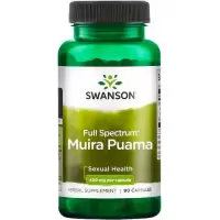 Swanson Full Spectrum Muira Puama Root 400mg 90kaps Drzewko Potencji - suplement diety