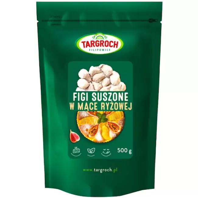 Targroch Figi suszone w mące ryżowej 500g Hiszpańskie, Błonnik 500g