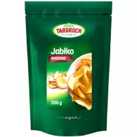 Targroch Jabłko suszone ze skórką 250g Chipsy Jabłkowe Błonnik Białko Witamina C Przekąska