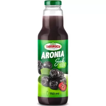 Targroch Sok Aronia 100% 750ml z Aronii Aroniowy bez konserwantów bez dodatku cukru