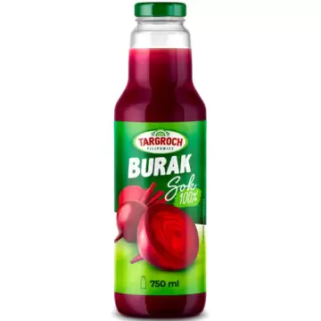 Targroch Sok Burak 100% 750ml z Buraka Czerwony bez konserwantów bez dodatku cukru